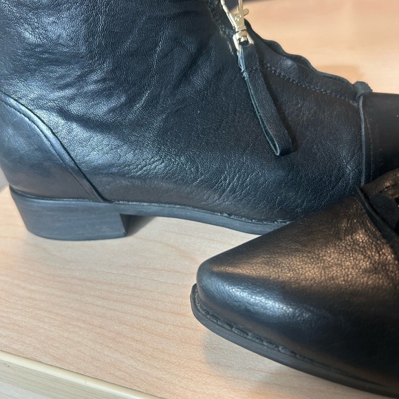 Shoe The Bear "Anna" Black Leather Ankle Boots - Picture 9 of 11